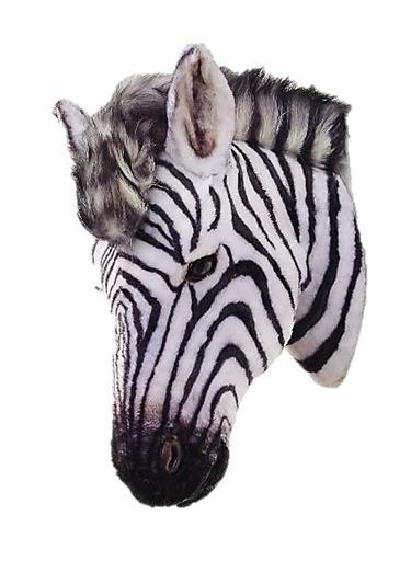 375x512 Zebra Head Mount With Fake Fur Lm Treasures - Zebra Head Sketch