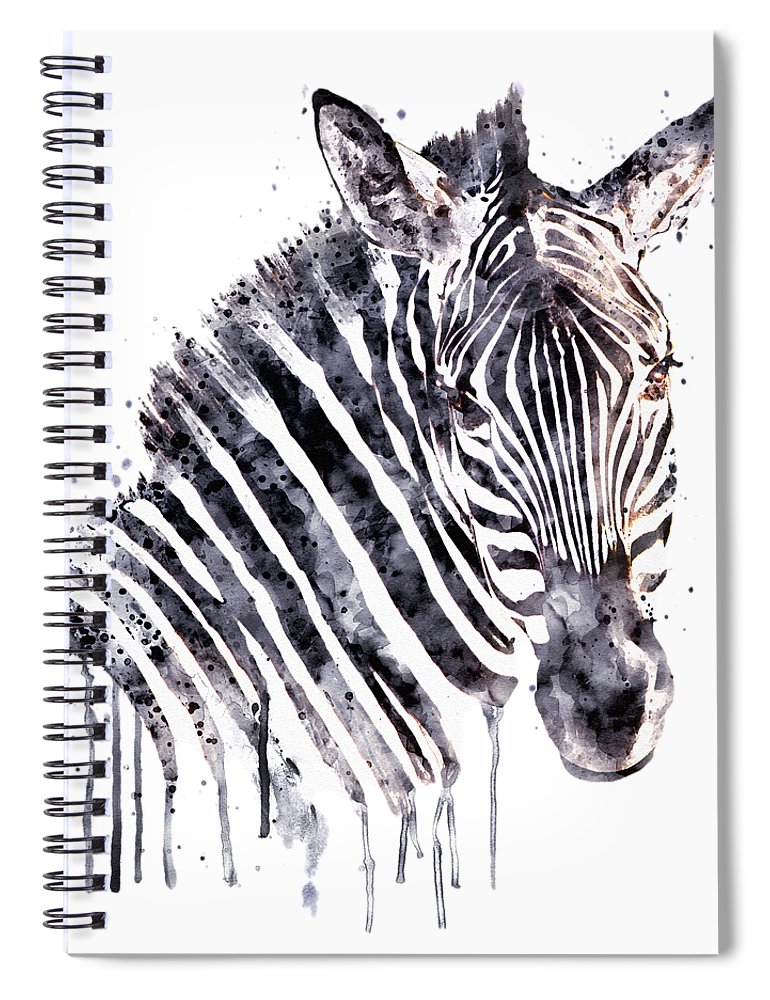 770x1000 Zebra Head Spiral Notebook For Sale By Marian Voicu - Zebra Head Sketch