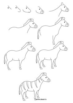 236x333 How To Draw A Zebra Step By Step Palooza Drawings - Zebra Sketch Easy