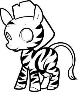 257x302 How To Draw How To Draw A Zebra For Kids - Zebra Sketch Easy