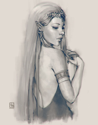 320x409 Princess Zelda Sketch. - Zelda Sketch