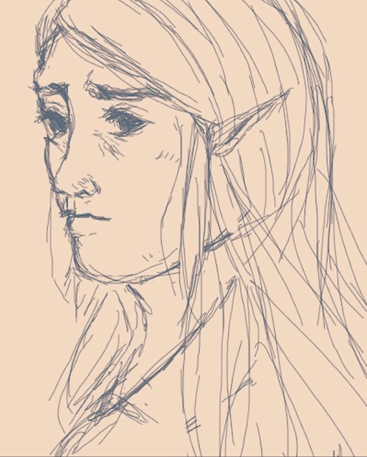 1242x1548 Really Old Zelda Sketch I Did Breath Of The Wild - Zelda Sketch