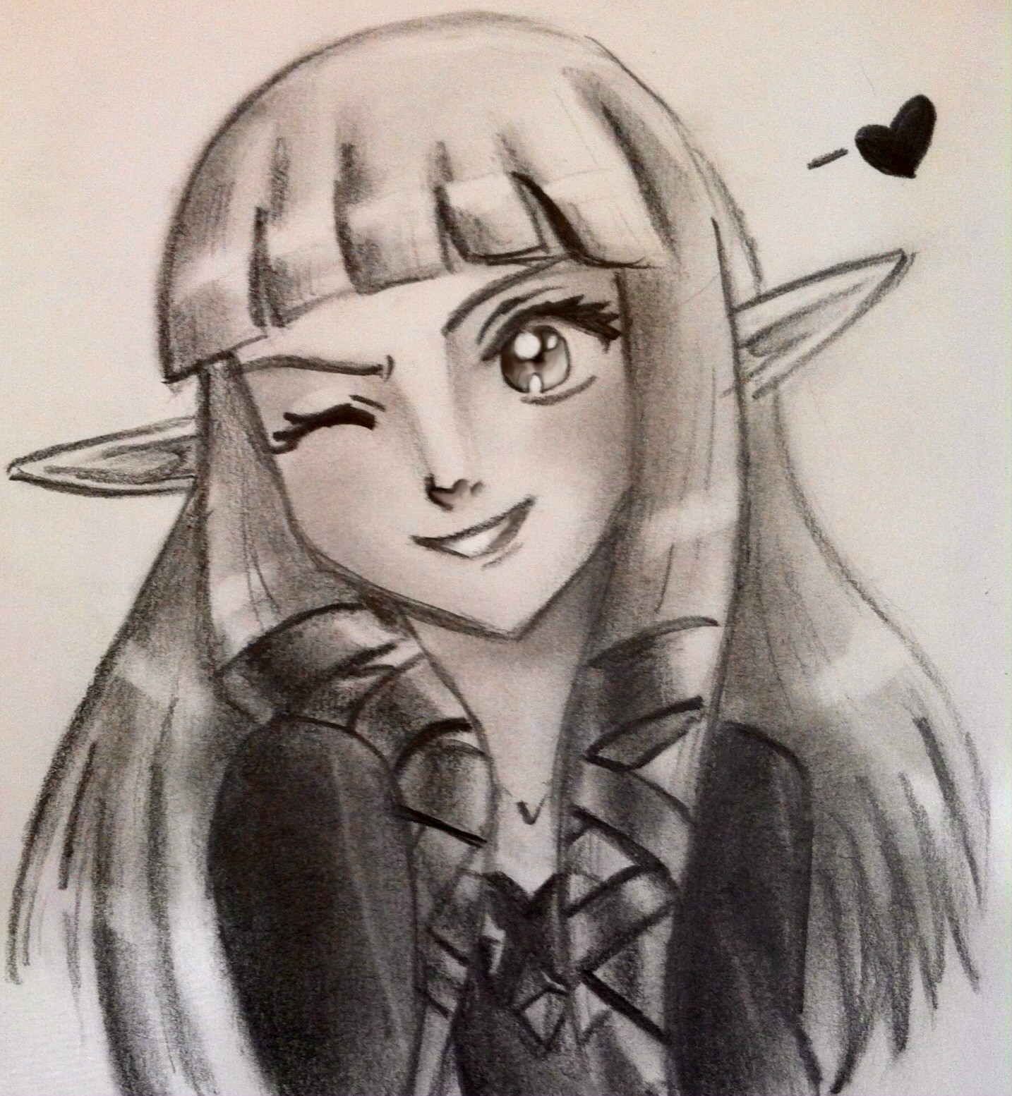 1434x1554 Zelda Sketch A Fan Art Speedpaint Drawing By Gummybear418 - Zelda Sketch