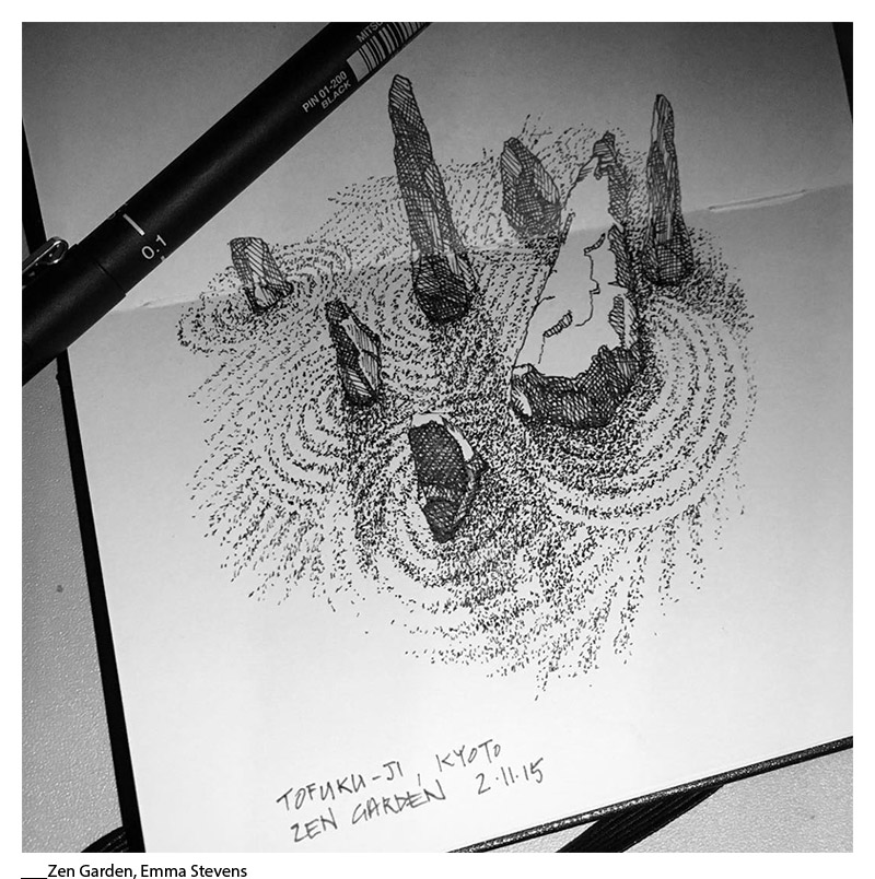 800x804 Sketches Scholarship - Zen Garden Sketch
