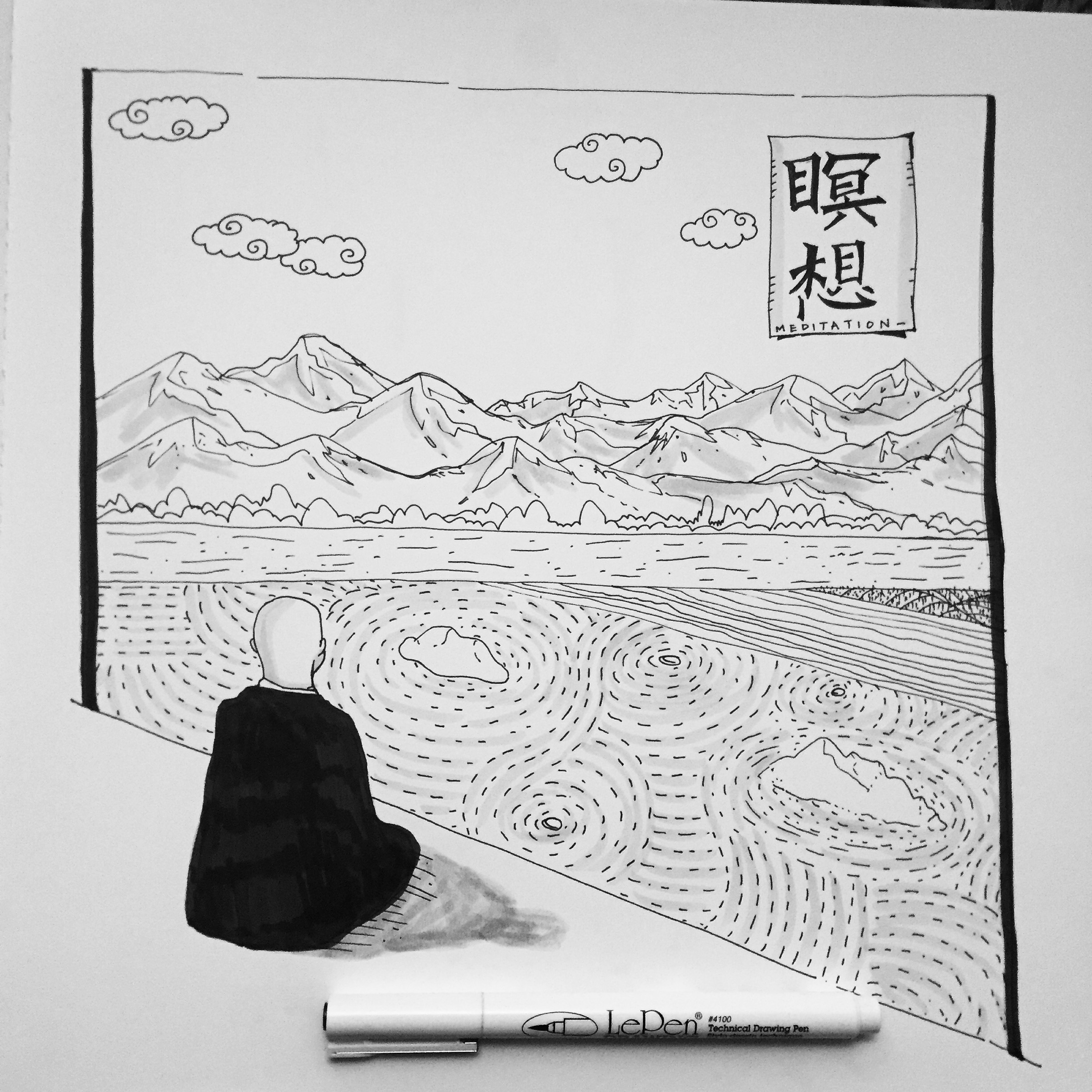 2448x2448 Zen Garden Seeking Ansars - Zen Garden Sketch