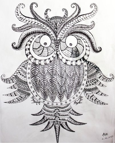 403x500 Pencil Sketch Anu Jain - Zen Sketch