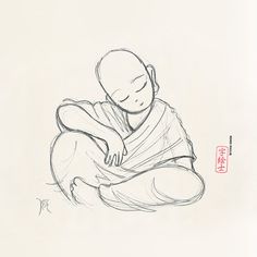 236x236 Buddha Sketch By 7e55e - Zen Sketch