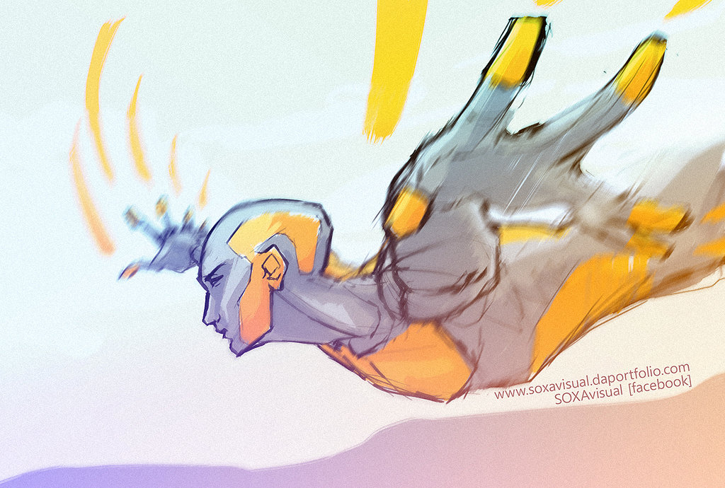 1024x690 Superhero Sketch By Zen 3 - Zen Sketch