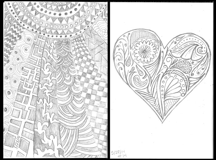 700x519 Daily Sketches (Week 2 Roundup) - Zentangle Sketches