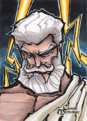 297x415 Zeus Sketch Card - Zeus Greek God Sketch