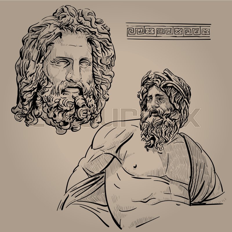800x800 Zeus. Master Of Olympus. God Of The Sky, Lightning, Thunder, Law - Zeus Sketch