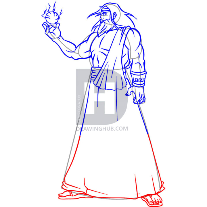 720x720 How To Draw Zeus, Step By Step, Drawing Guide, By Darkonator - Zeus Sketch
