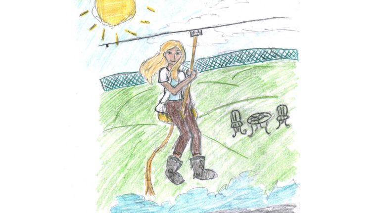 768x431 Our Backyard Adventures On A Zip Line Newsday - Zip Line Sketch