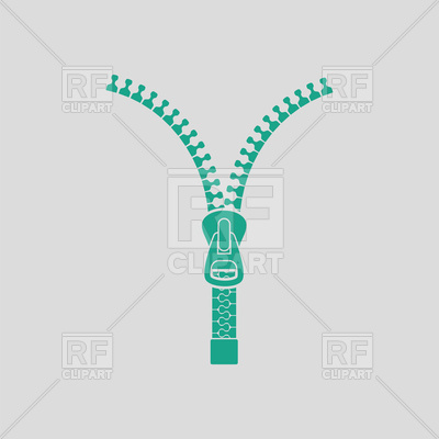 400x400 Sewing Zip Line Icon Vector Image Vector Artwork Of Signs - Zip Line Sketch
