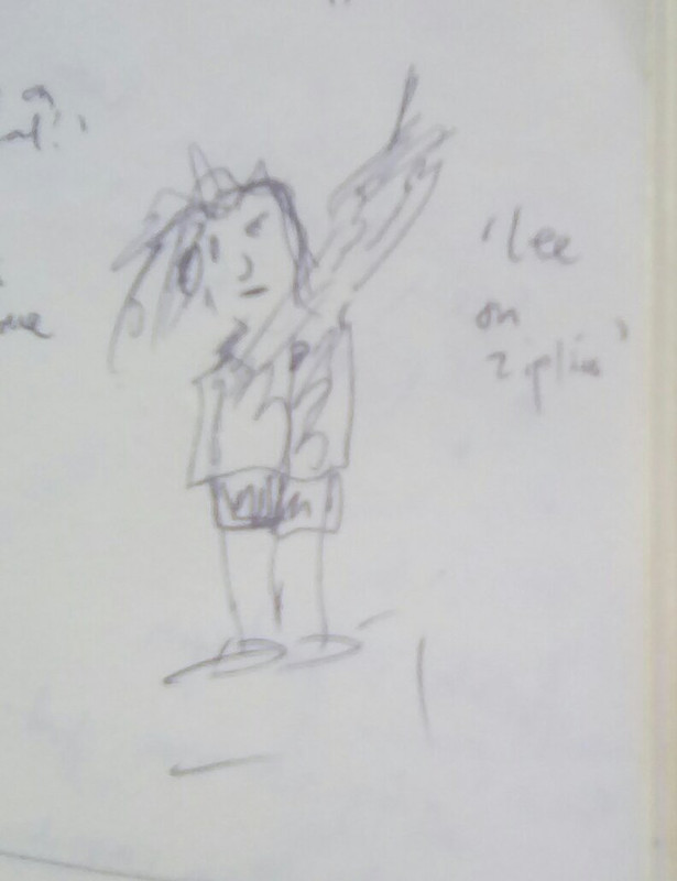 615x800 Zip Line Doodle Photo - Zip Line Sketch