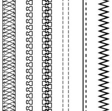 225x224 Free Fashion Design Brushes Zippers Amp Stitching Free Vector 4vector - Zipper Sketch