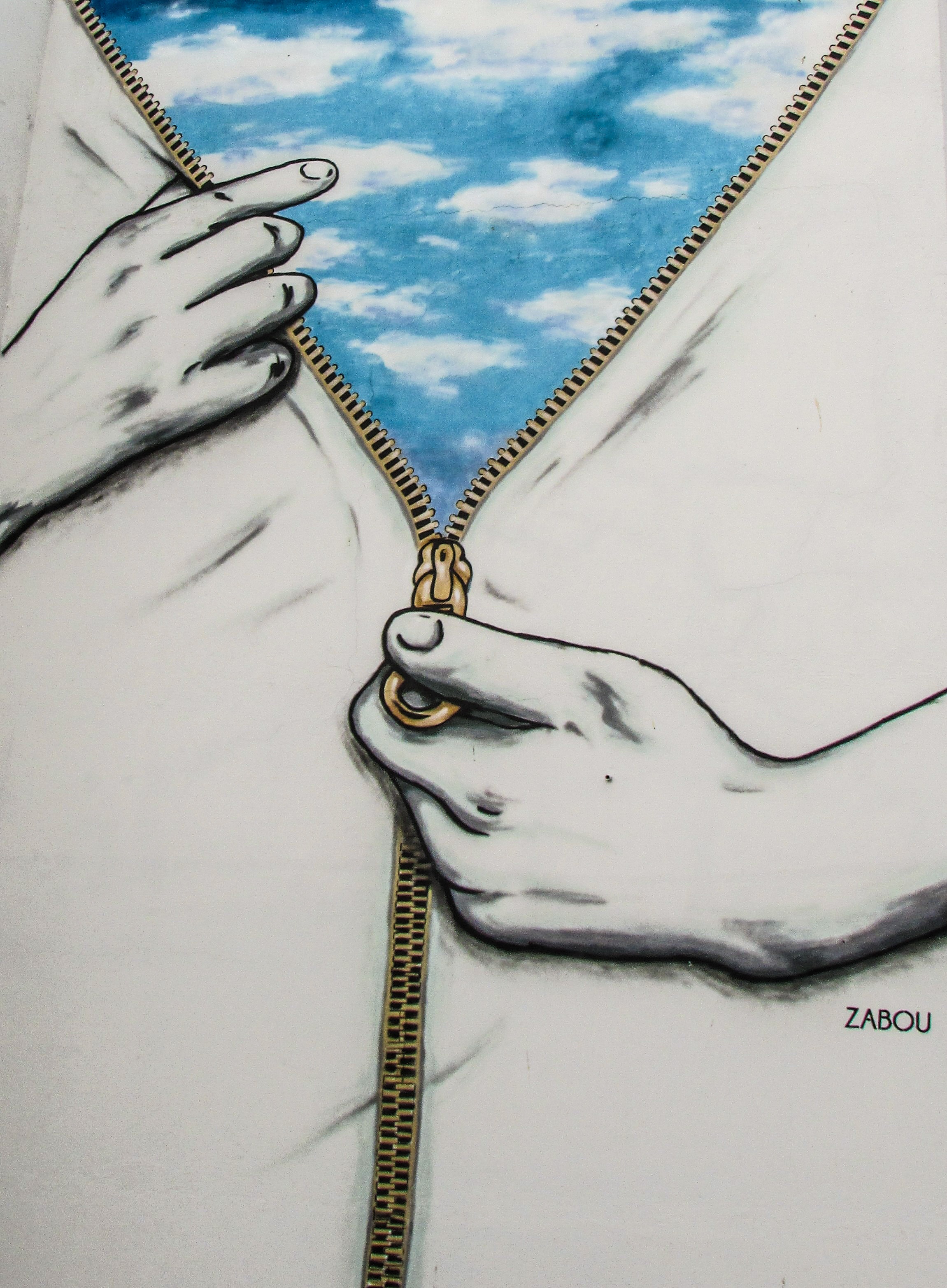 2301x3129 Free Images Sky, Wall, Graffiti, Painting, Necklace, Jewellery - Zipper Sketch