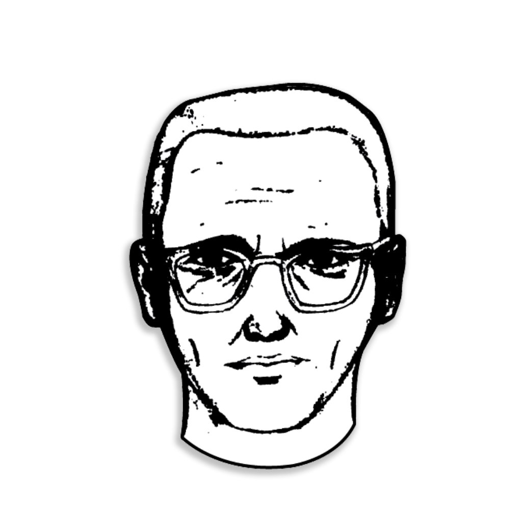 1024x1024 Zodiac Killer Sketch Drty - Zodiac Sketch