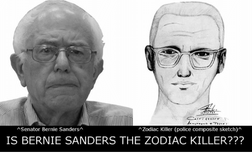 500x324 Asenator Bernie Sandersa Zodiac Killer Police Composite Sketch Is - Zodiac Sketch