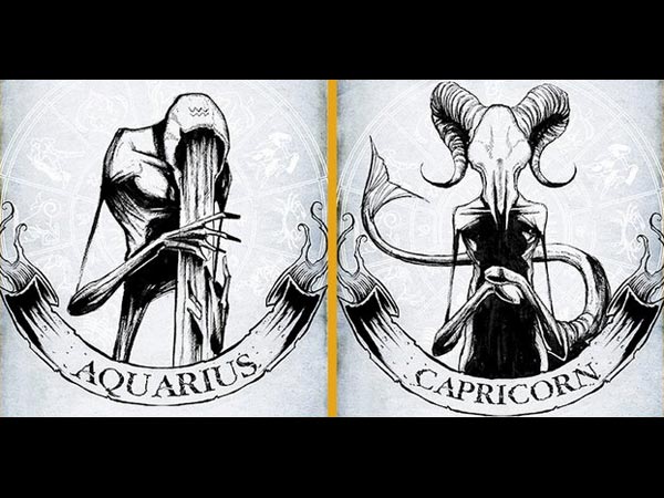 600x450 Artist Shows The Dark Side Of Zodiac Signs With Creepy Sketches - Zodiac Sketch