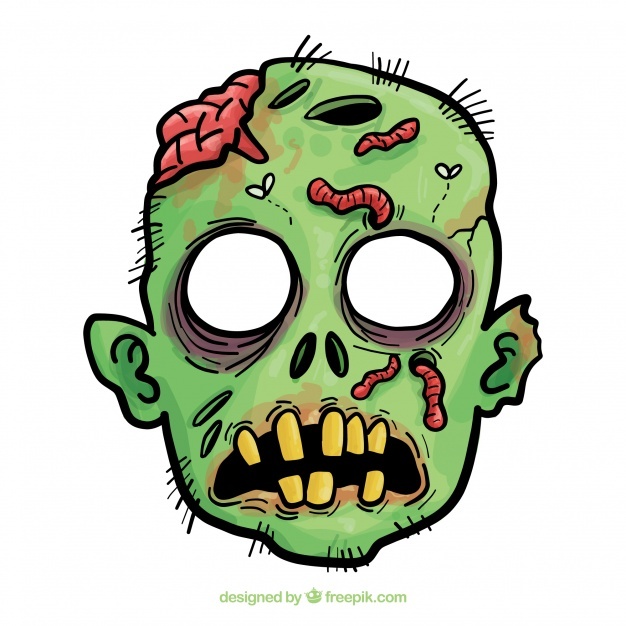 626x626 Zombie Vectors, Photos And Psd Files Free Download - Zombie Face Sketch