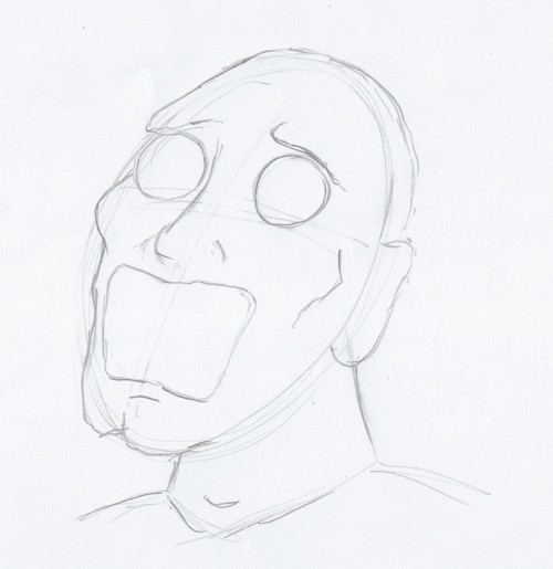 500x515 Zombie Sketch - Zombie Face Sketch