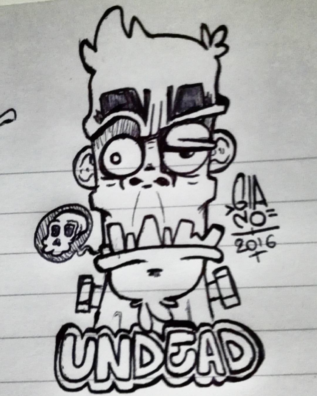 1080x1350 Gianoart Undead - Zombie Face Sketch