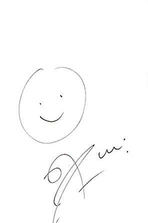 296x445 Rob Zombie Hand Signed Autographed Amp Drawn Smiley Face Sketch - Zombie Hand Sketch