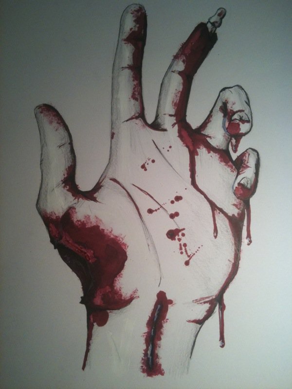 600x800 Zombie Hand Sketch - Zombie Hand Sketch