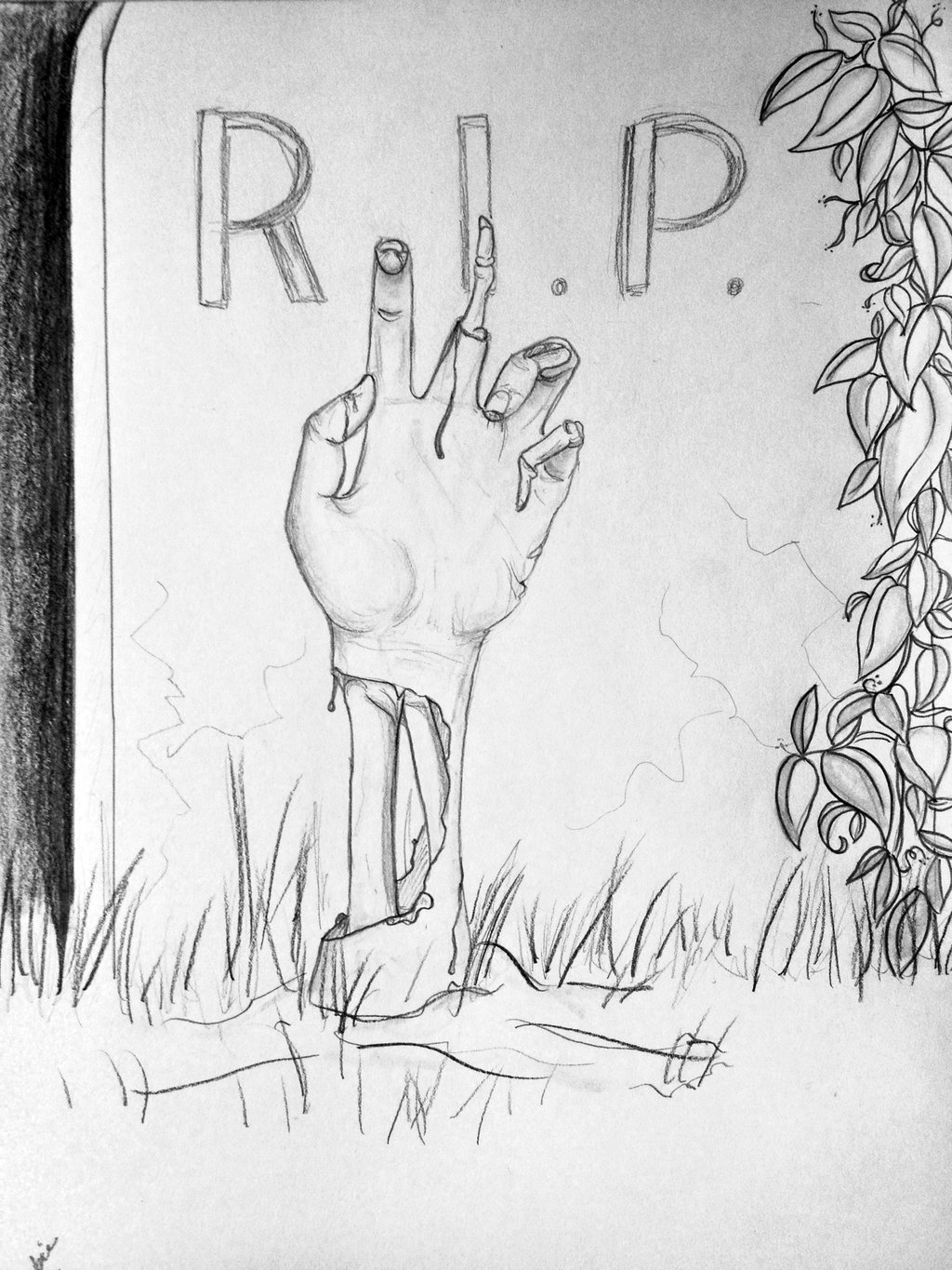 1024x1365 Zombie Hand By Andreya133 - Zombie Hand Sketch