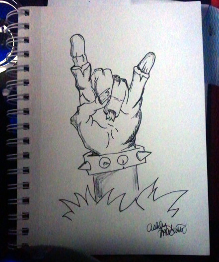 441x527 Drawing 230 Ashevildead66 - Zombie Hand Sketch