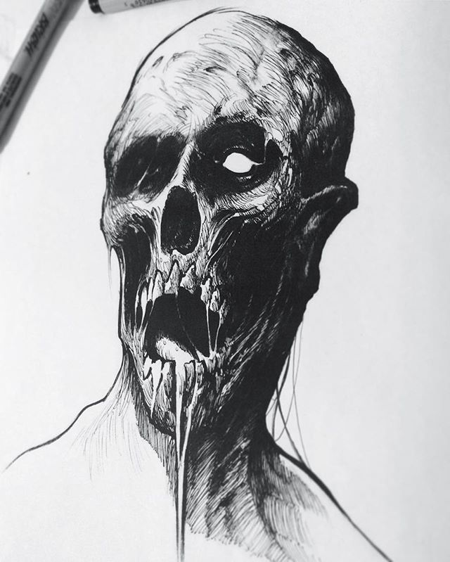 640x799 Zombie - Zombie Sketch
