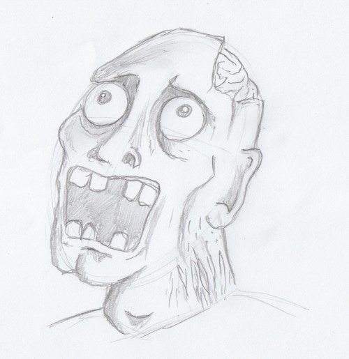 500x515 Zombie Sketch - Zombie Sketch