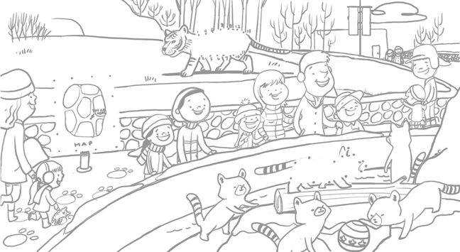 648x355 Dan Sipple Illustration Blog Zoo Dot To Dot Sketch - Zoo Sketch