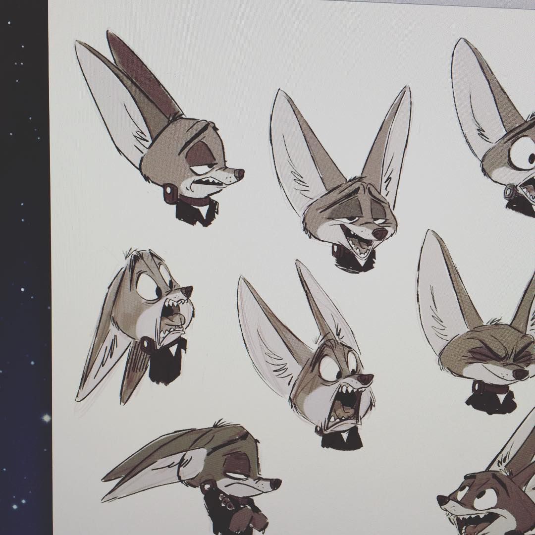 1080x1080 More Finnick Expressions! - Zootopia Sketches