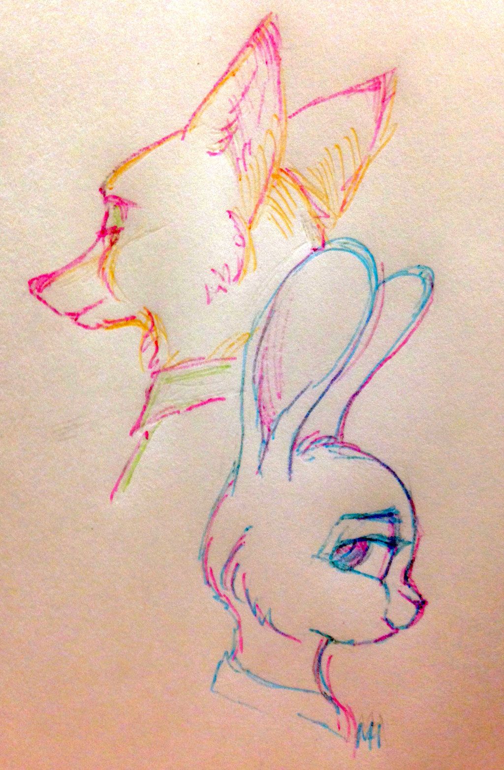 1024x1564 Sketch] Zootopia By On @ Judy - Zootopia Sketches