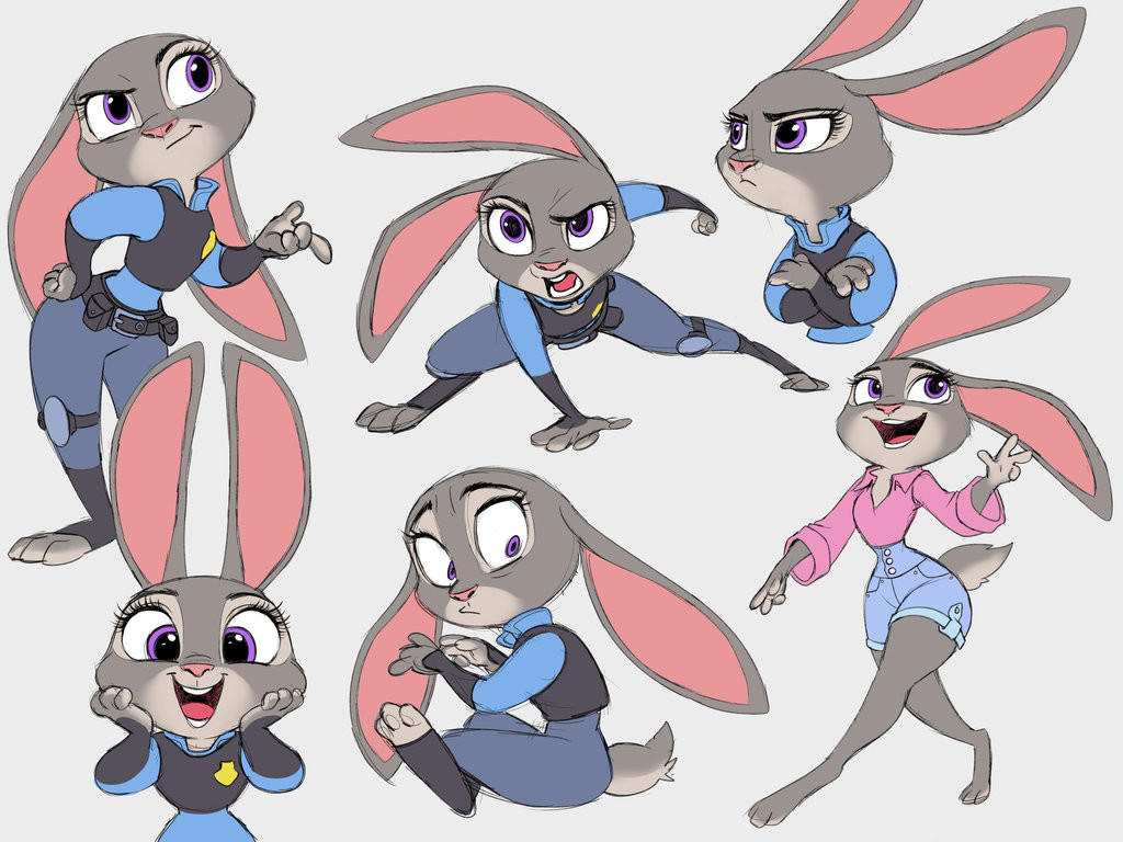 1024x768 Artstation - Zootopia Sketches