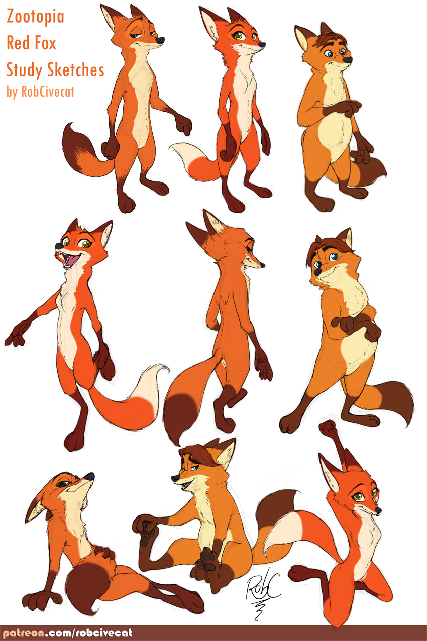 850x1275 Zootopia Study Sketches - Zootopia Sketches