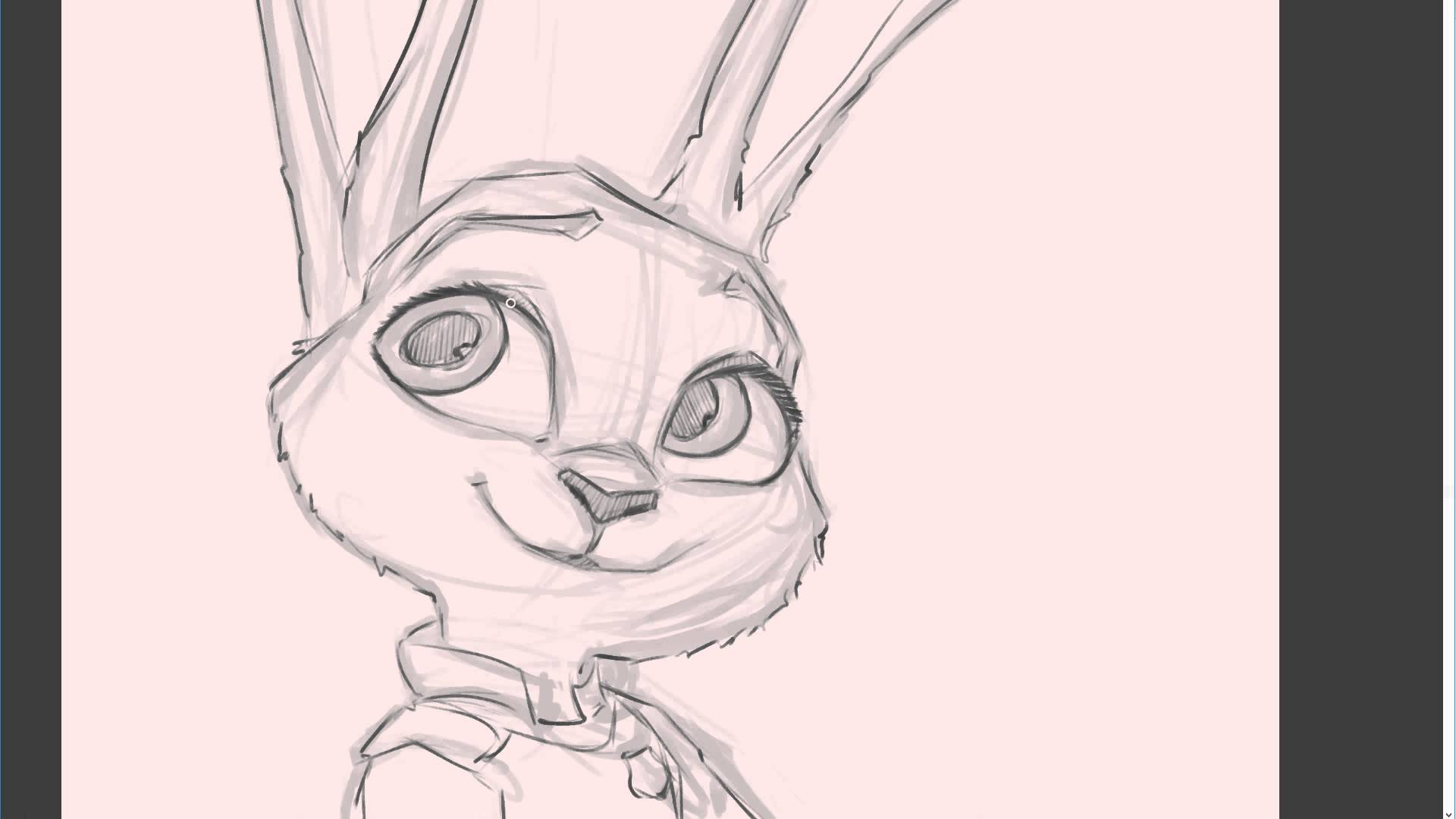 1920x1080 Judy Hopps From Zootopia Sketch - Zootopia Sketches