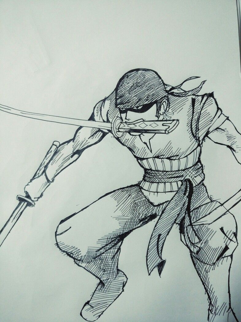 Zoro Pencil Sketch