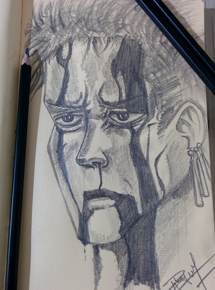 711x960 Piyush Gagrani - Zoro Sketch