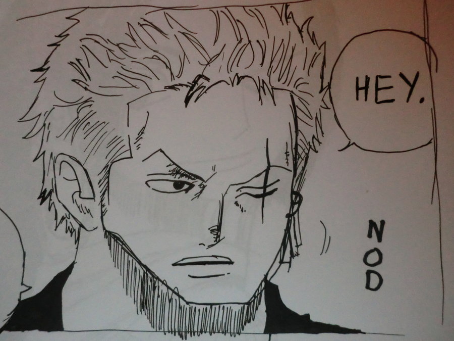 Zoro Sketch at PaintingValley.com | Explore collection of Zoro Sketch