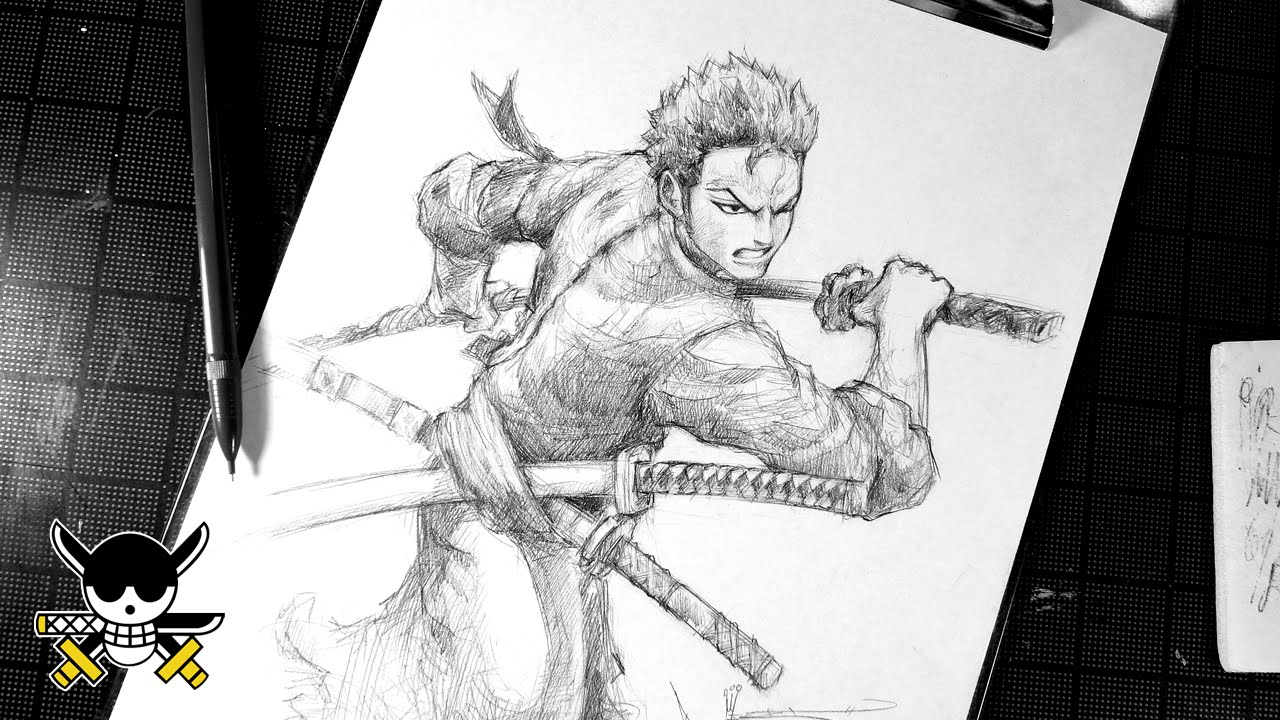 1280x720 Sketch Sesh Roronoa Zoro - Zoro Sketch