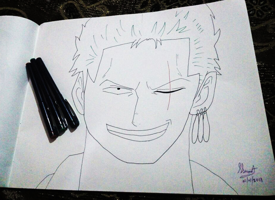 932x678 Artstation - Zoro Sketch