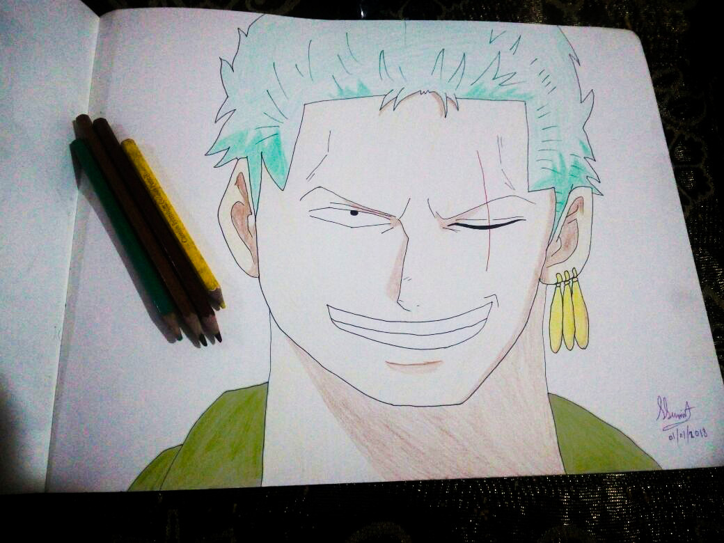 Zoro Sketch at PaintingValley.com | Explore collection of Zoro Sketch