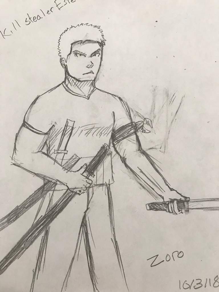 768x1024 Zoro Sketch One Piece Amino - Zoro Sketch