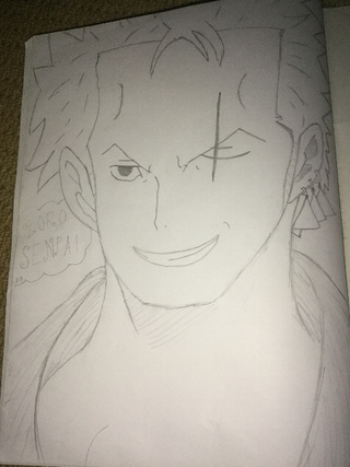 Zoro Sketch at PaintingValley.com | Explore collection of Zoro Sketch